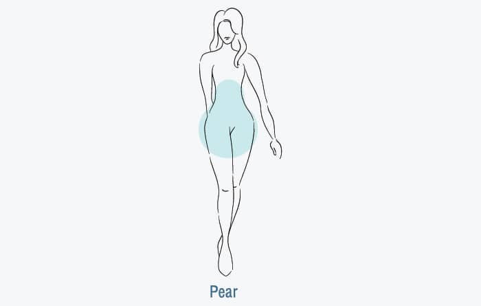 Pear body shape